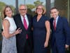 Debra and Harry Seigle with JCFS Chicago President and CEO Stacey Shor and Jewish United Fund President and CEO Lonnie Nasatir.
