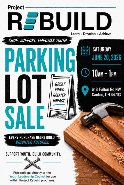 Project Rebuild Parking Lot Sale