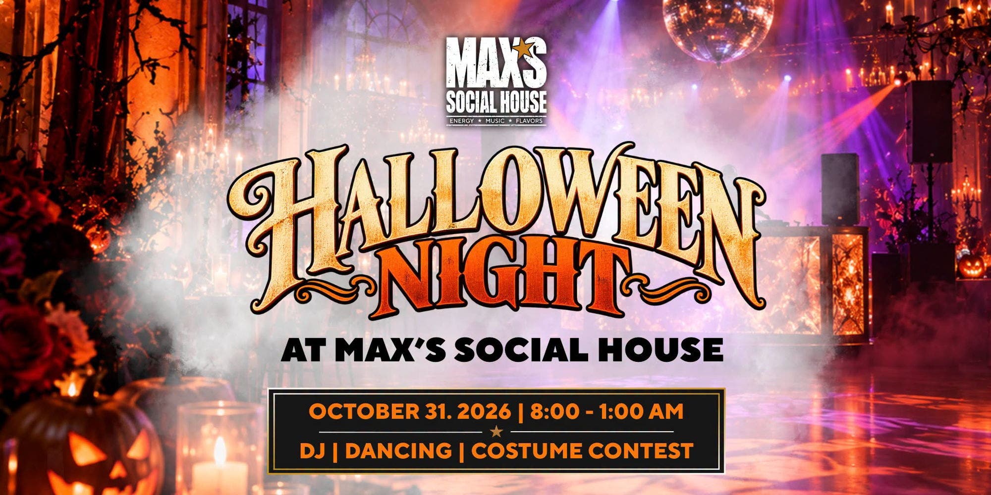 Halloween Night at Max’s Social House