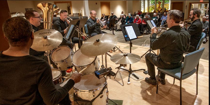 Brass Knuckles Quintet + Percussion at MBC Madison taproom