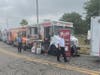 An array of food trucks, including the Cousin's Maine Lobster Food Truck, were lined up at the Dearborn Homecoming Festival on Friday.