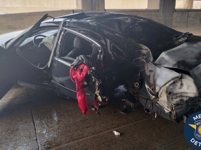 Man Critically Hurt In Fiery Crash On Detroit Freeway: Police | Detroit ...