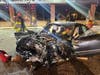 Three people were injured in a horrific early Saturday morning crash on Plymouth Road in Ann Arbor, according to police.