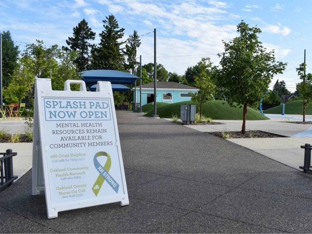 A Rochester Hills splash pad where nine people, including two children, were shot last month​ reopened Wednesday, according to city officials.