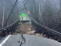 MI's Iconic 'Tunnel Of Trees' Road Collapses After Heavy Rain, Flooding: Sheriff  
