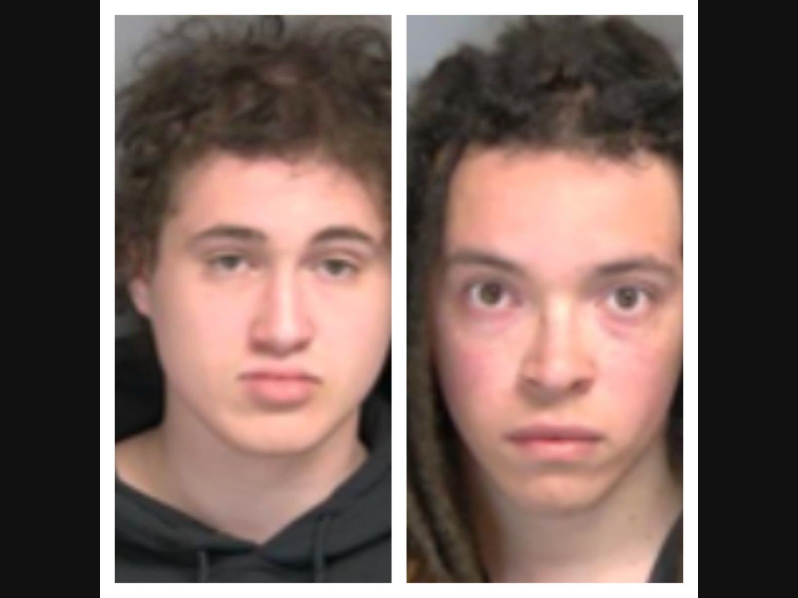Michael Walker, of Nampa, Idaho (left) and Benjamin Parris, of Greenville, S.C. (right) face multiple charges in connection with the incident.