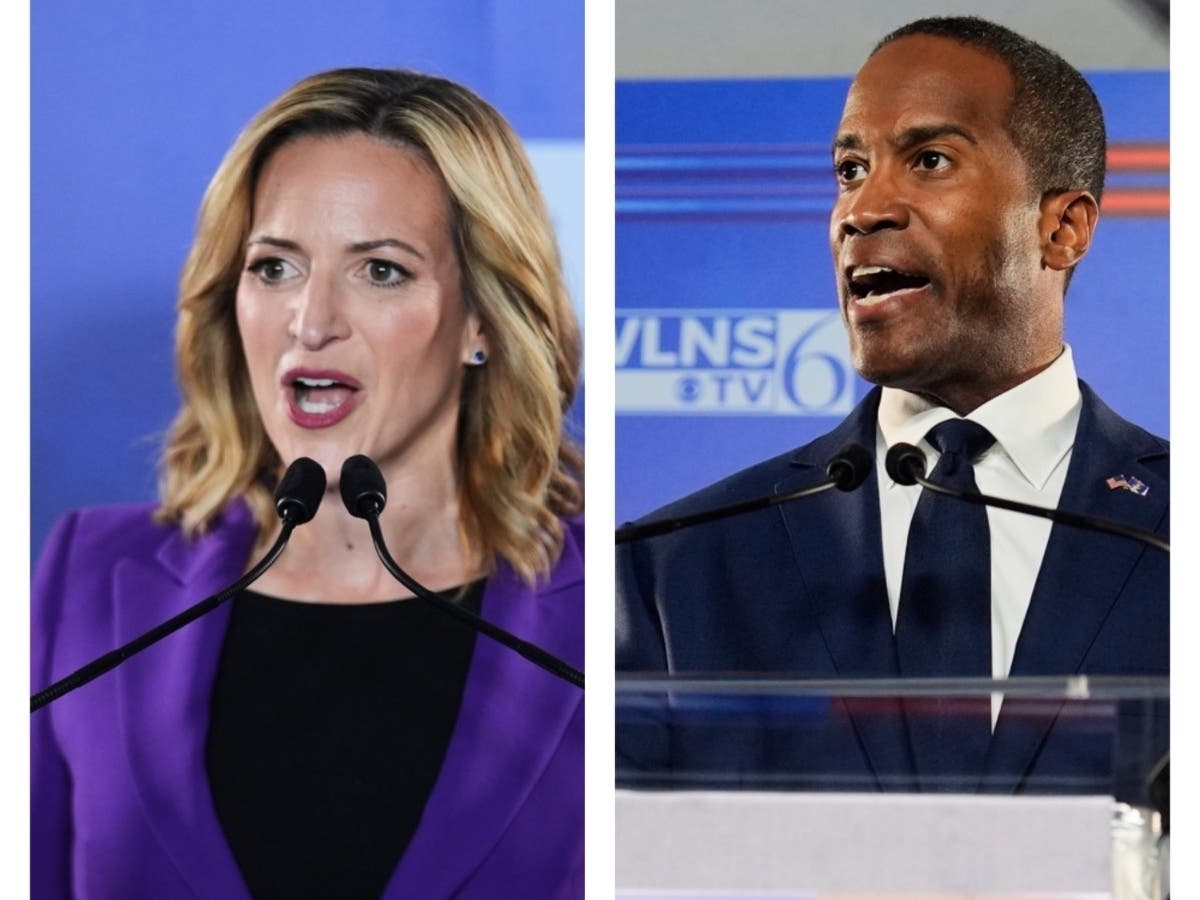 Republican candidate John James and Democratic candidate Jocelyn Benson will face off in a gubernatorial debate Thursday.