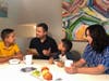 Andy and Nicole Rodriguez spend time with their boys, Ethan and Elliot, before the start of a school day