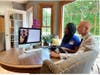 Jennifer Meyer and her husband at their home in Mukwonago, WI