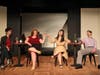 Jay Hutzler, Stephanie Charlton, Bowen Huang, and Michael Herschberg rehearse Single Man Drought for "I Love You, You're Perfect, Now Change" at Curtain Call Theatre 