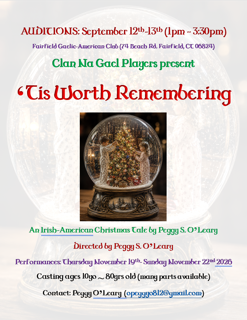 Auditions - 'Tis Worth Remembering
