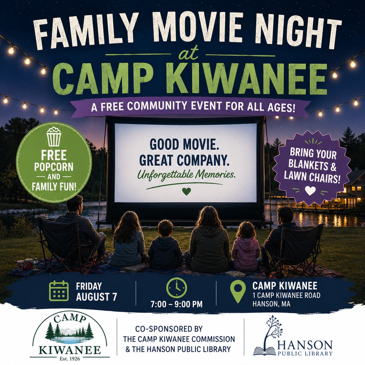 Family Movie Night at Camp Kiwanee!