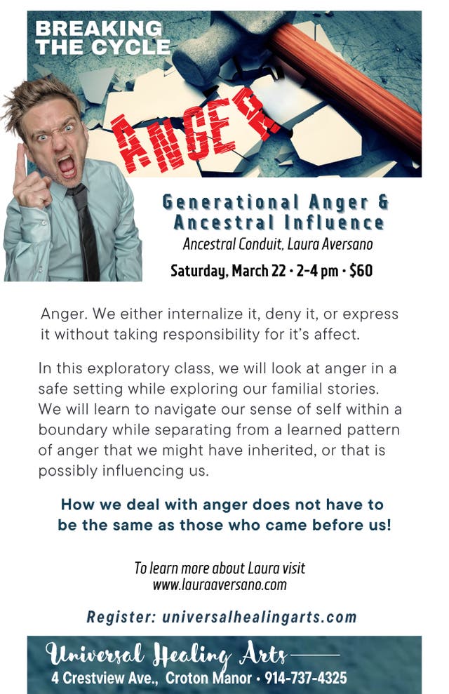 Mar 22 | Generational Anger & Ancestral Influence | Peekskill, NY Patch