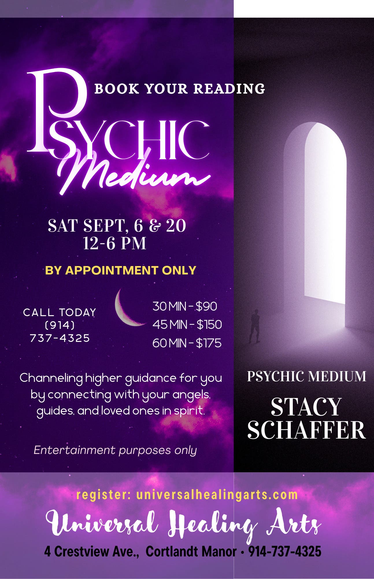 A Day of Psychic Readings With Psychic-Medium, Stacy Schaffer