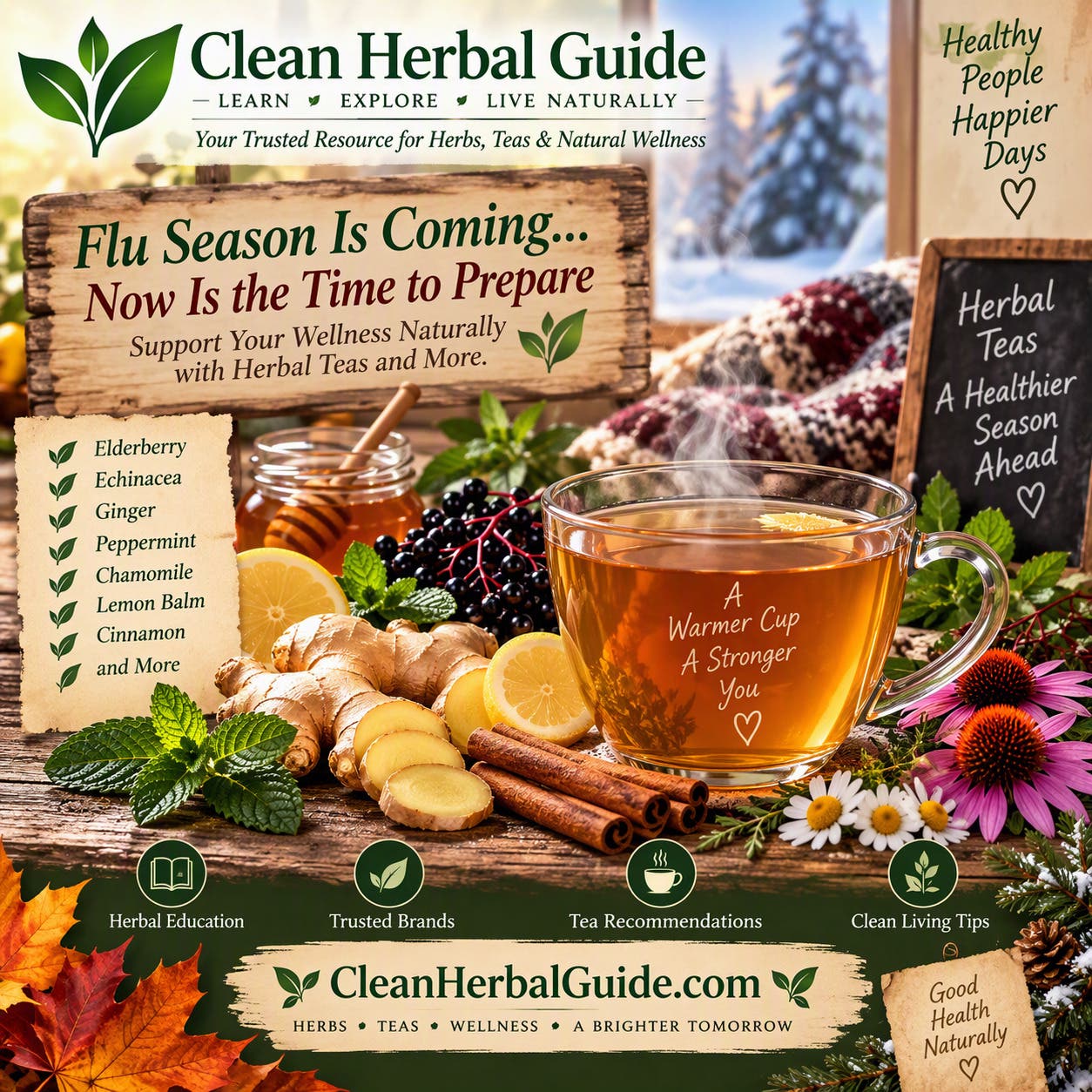 Flu & Cold Season Wellness Education | Clean Herbal Guide