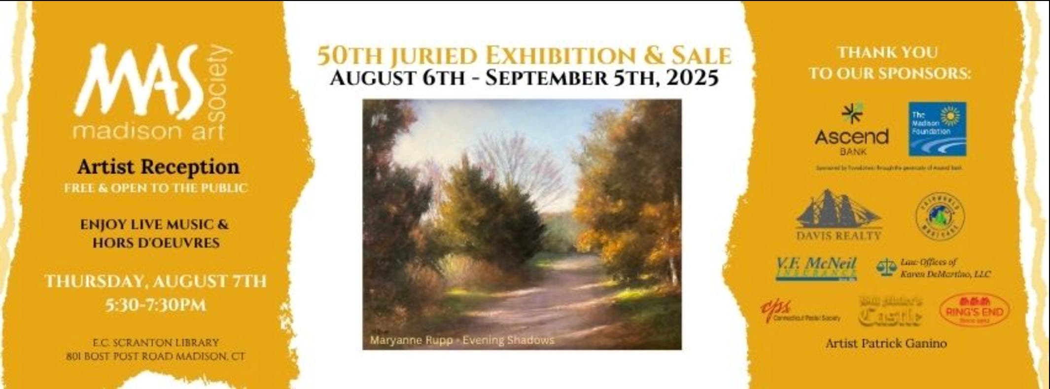 Madison Art Society's 50th Juried Art Exhibition & Sale: Opening Reception