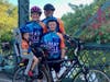 The Cycling Cooks (L-R) Bryce, age 3, Melissa, Matthew, and Landon, age 10. 