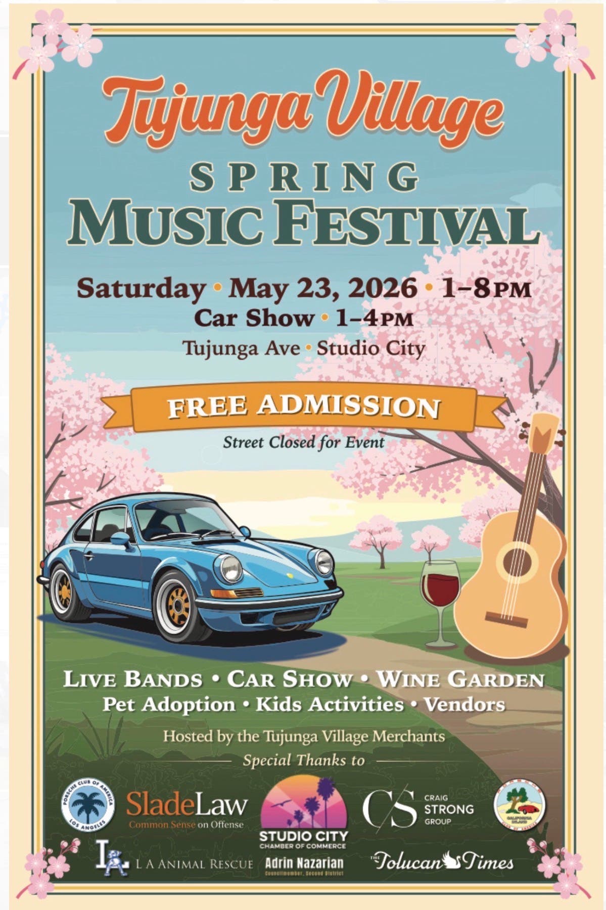 Tujunga Village Spring Music Festival - May 23