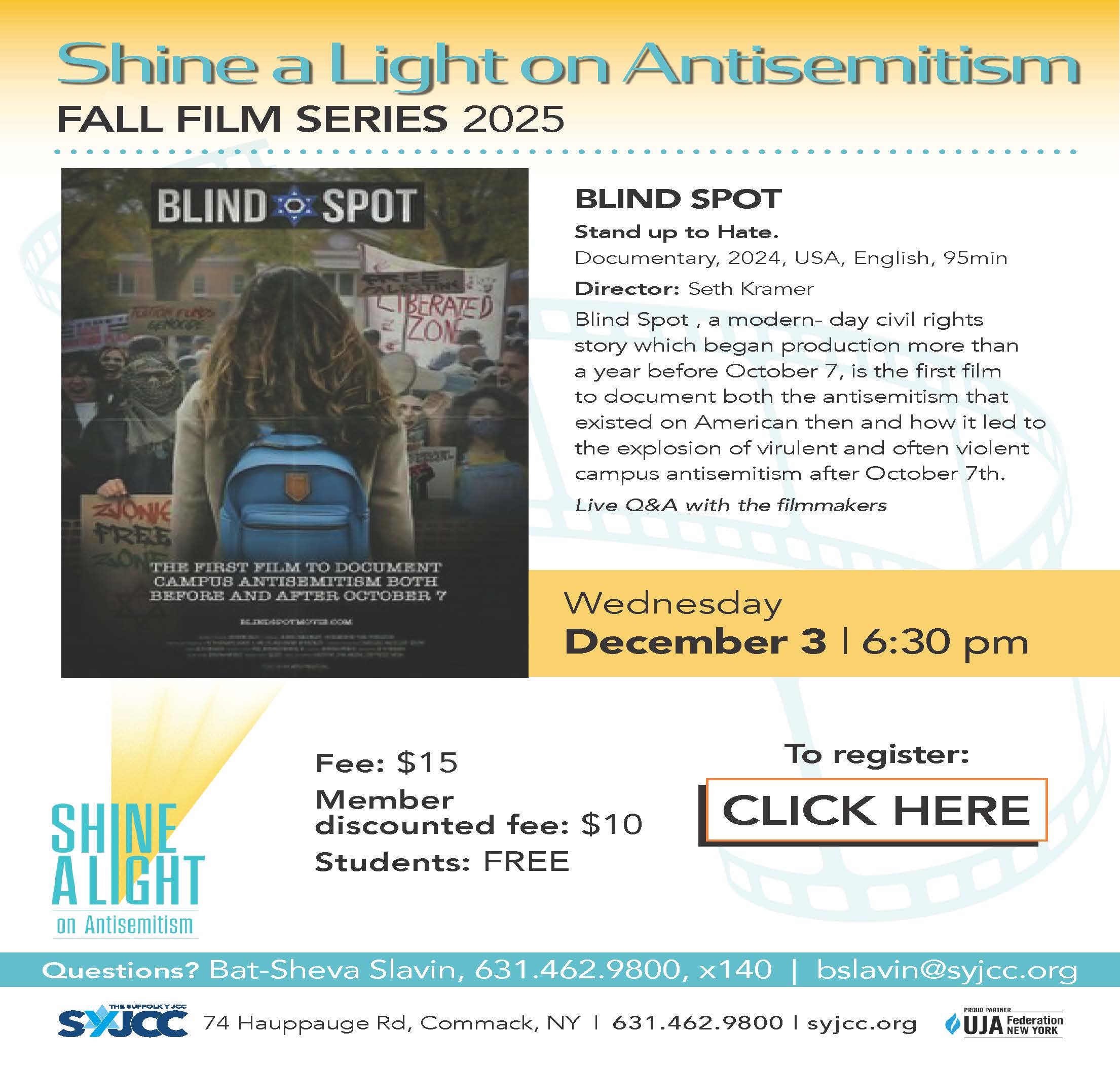 Dec 3 | Shine a Light on Antisemitism Fall Film Series: Blind Spot ...