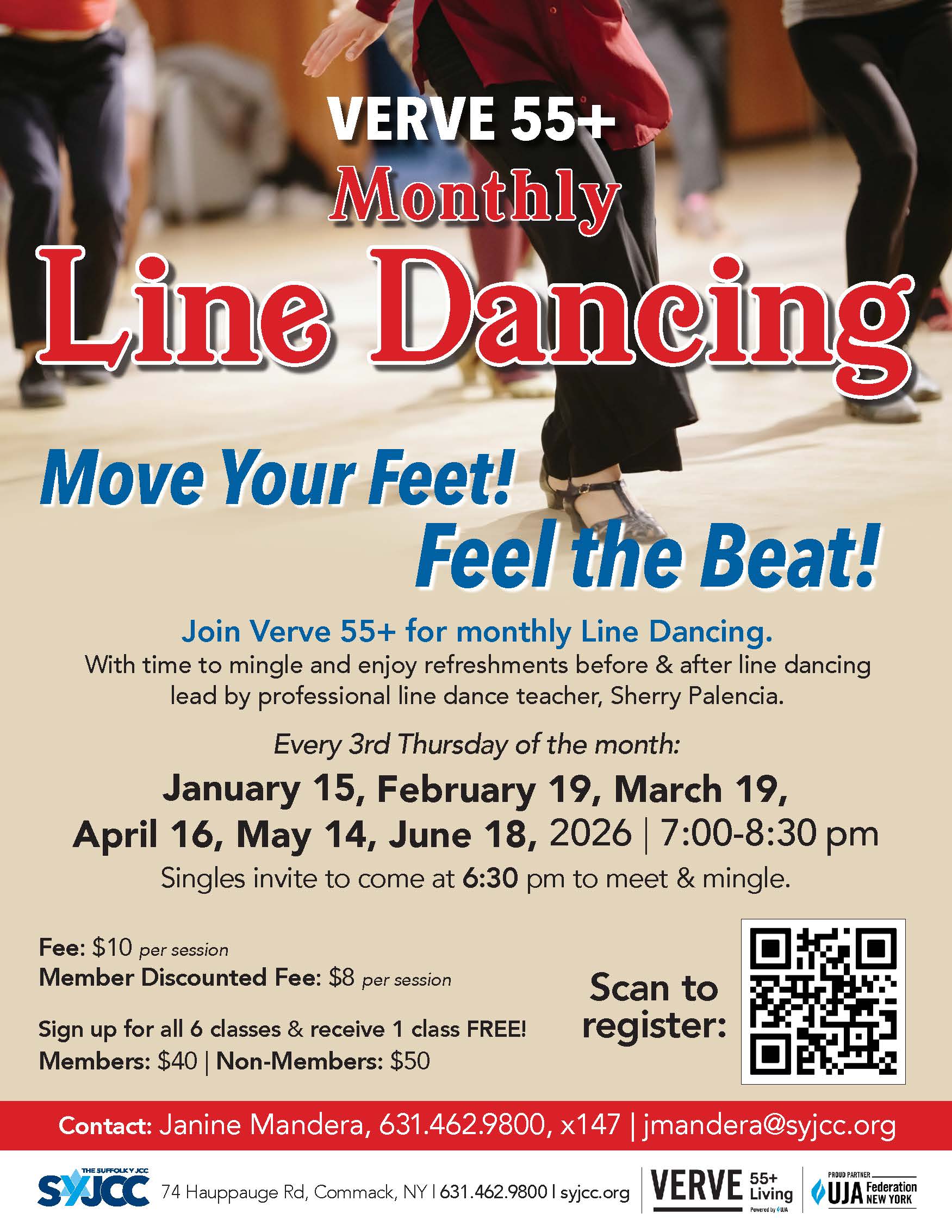 Verve 55+ Monthly Line Dancing