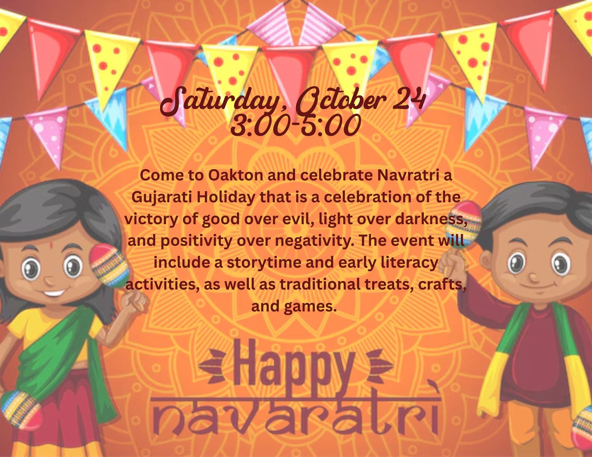 Celebrate Navratri (Gujarati Holiday)