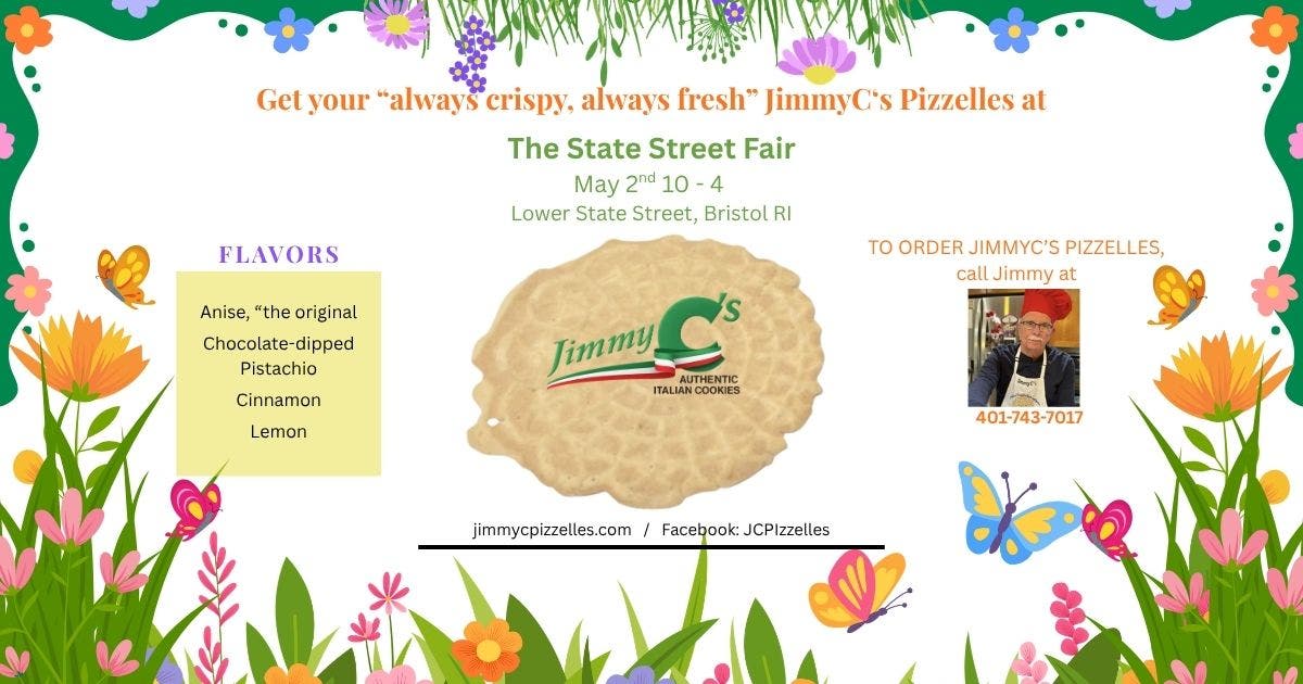JimmyC's Pizzelles Available at Bristol's State Street Fair