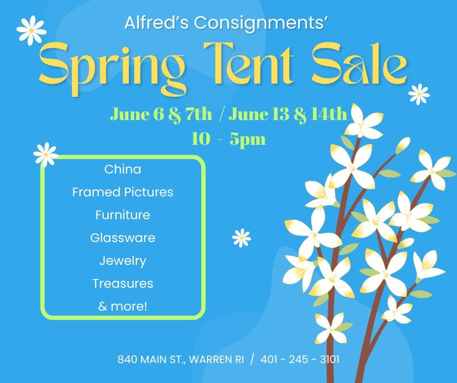 Alfred's Consignments' Spring Tent Sale
