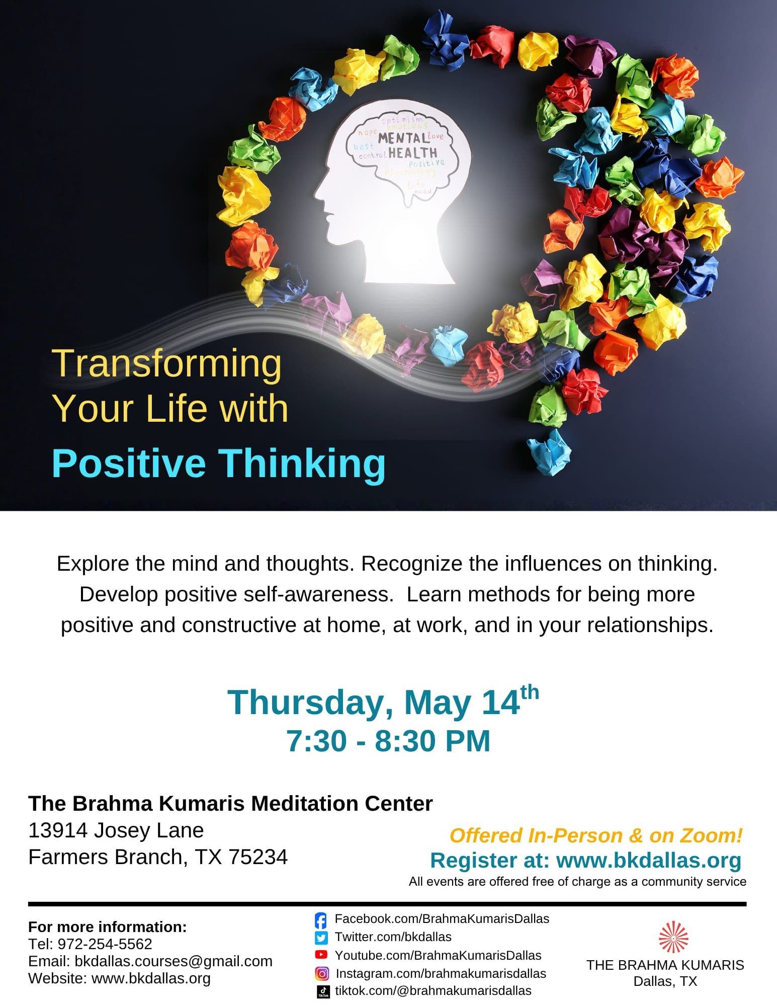 Transform your life with positive thinking