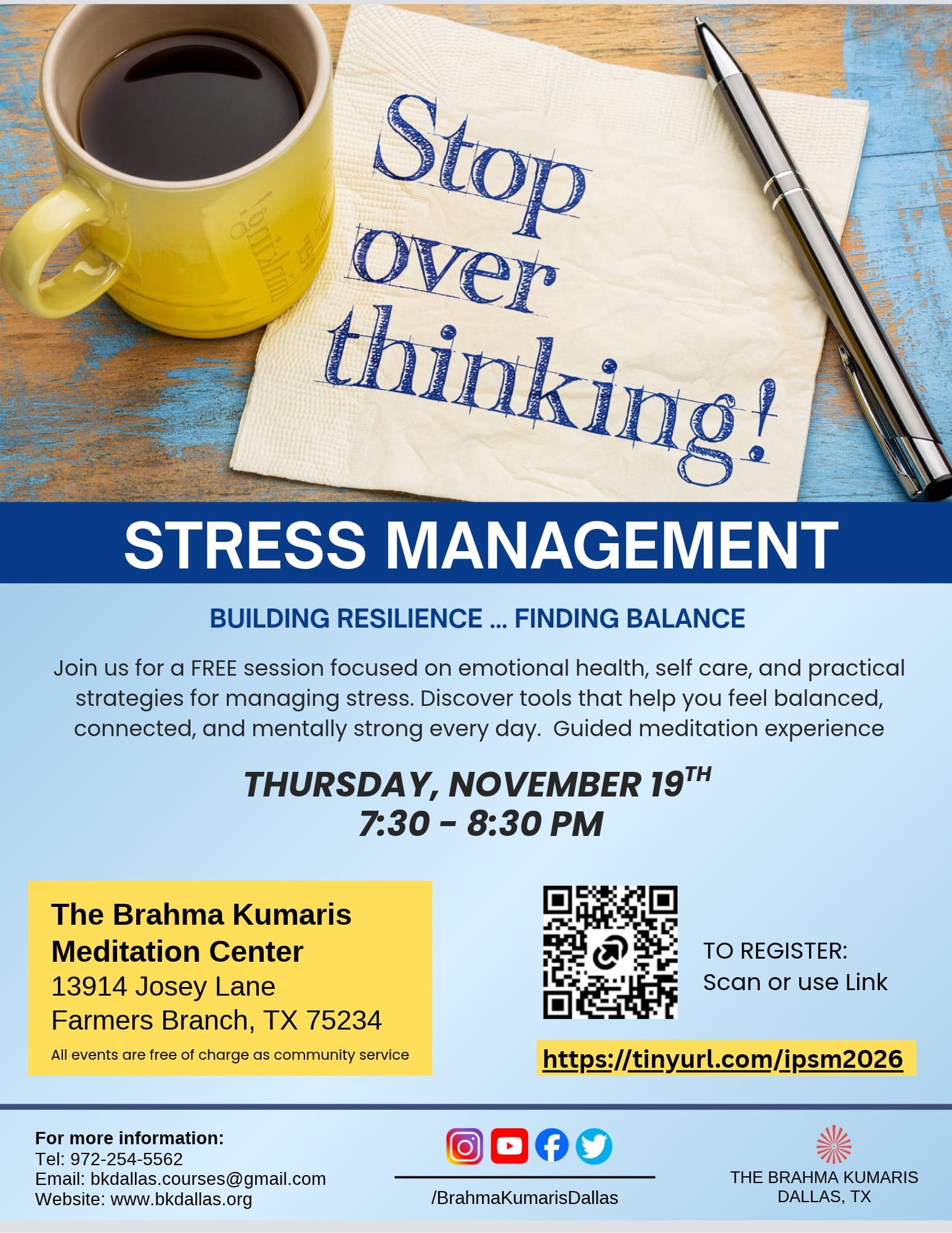 Learn "how to manage stress"