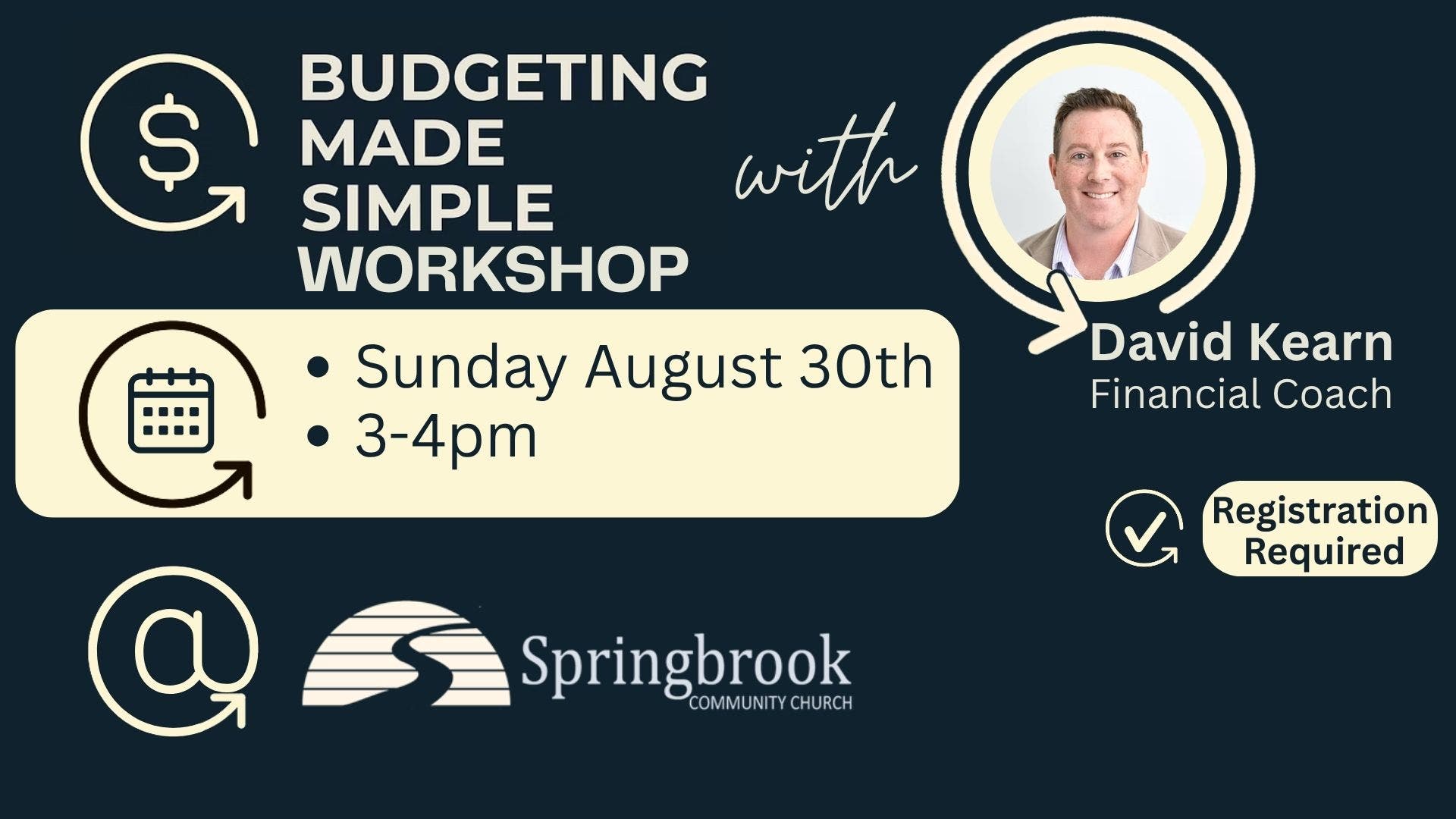 Budgeting Made Simple Workshop- hosted by Springbrook Community Church