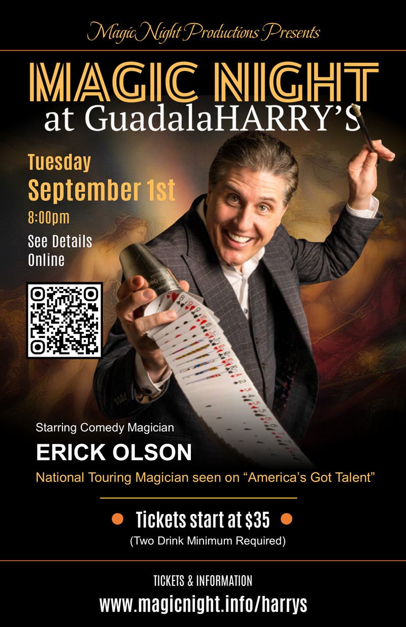 MAGIC NIGHT AT GUADALAHARRY'S – A Night of Comedy, Magic & Mind-Reading!