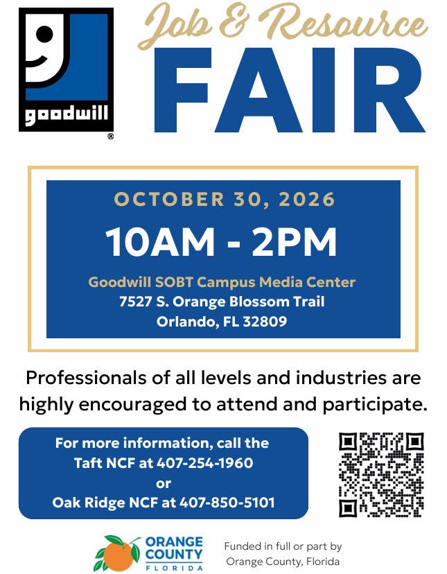 Goodwill to Host Job & Resource Fair on October 30