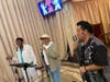 Charlotte Pope & Tomi Wright rehearse with Elvis Tribute Artist Martin Anthony at Fairhaven Memorial Park