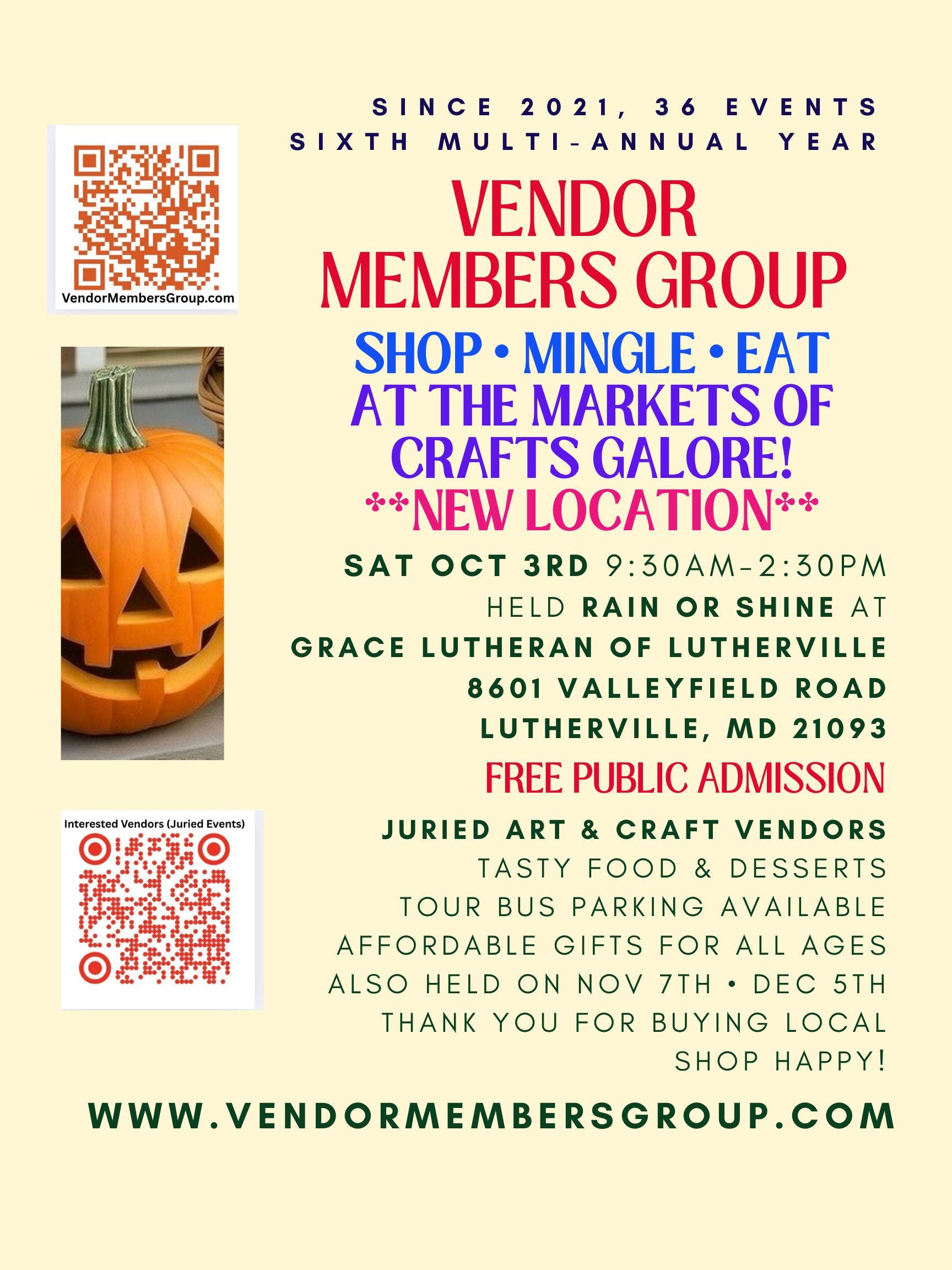 Vendor Members Group & the Markets of CRAFTS GALORE!