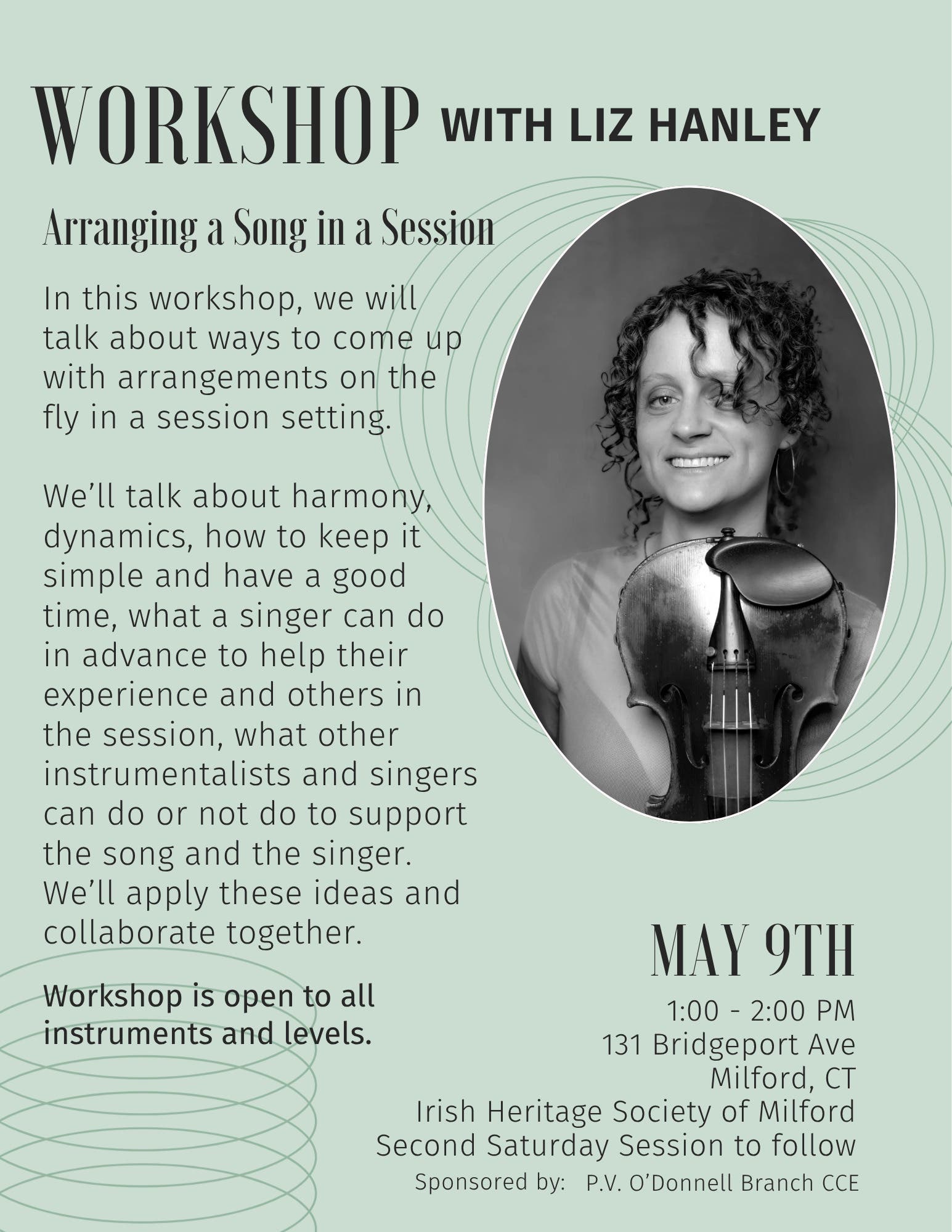 Liz Hanley workshop P.V. O'Donnell Branch CCE