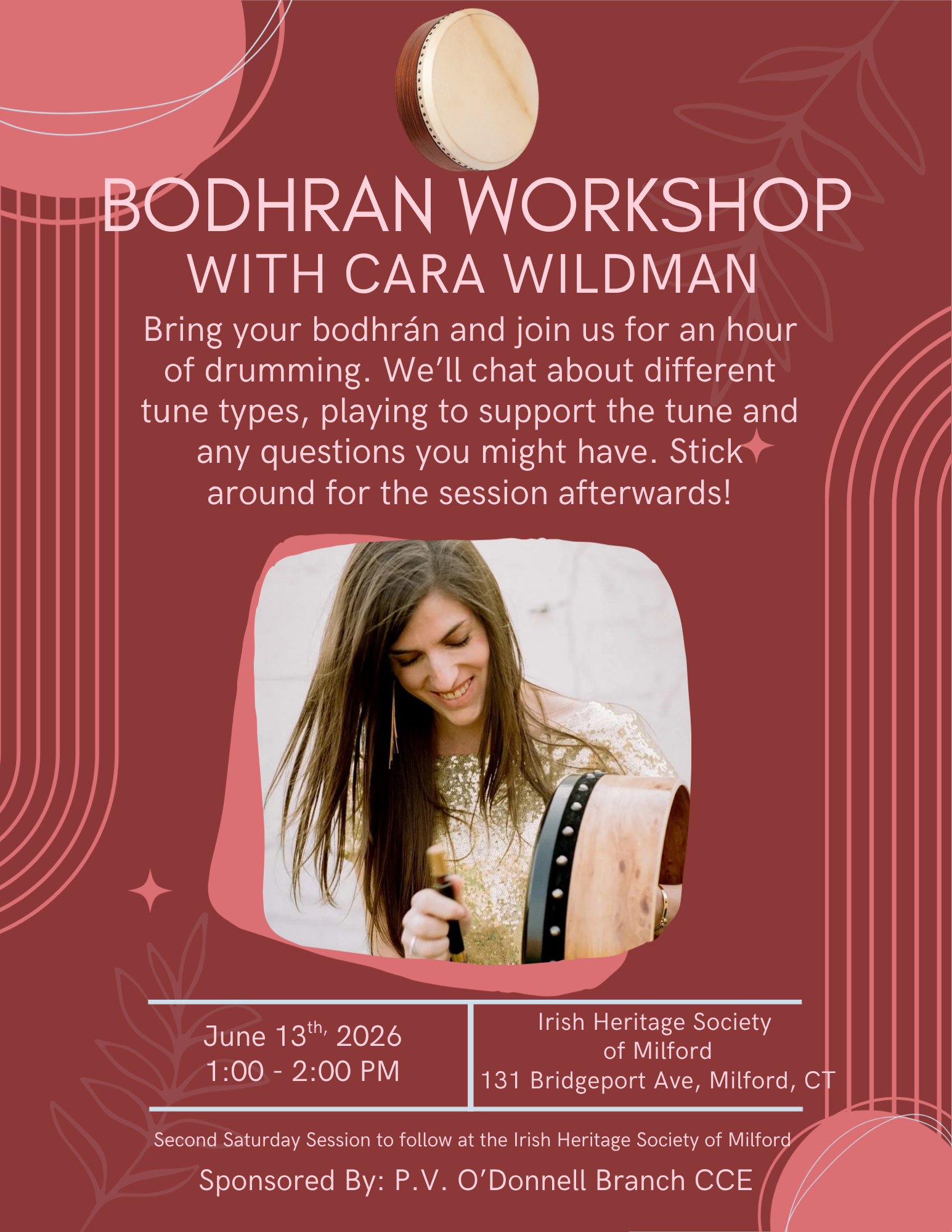 Bodhran Workshop with Cara Wildman