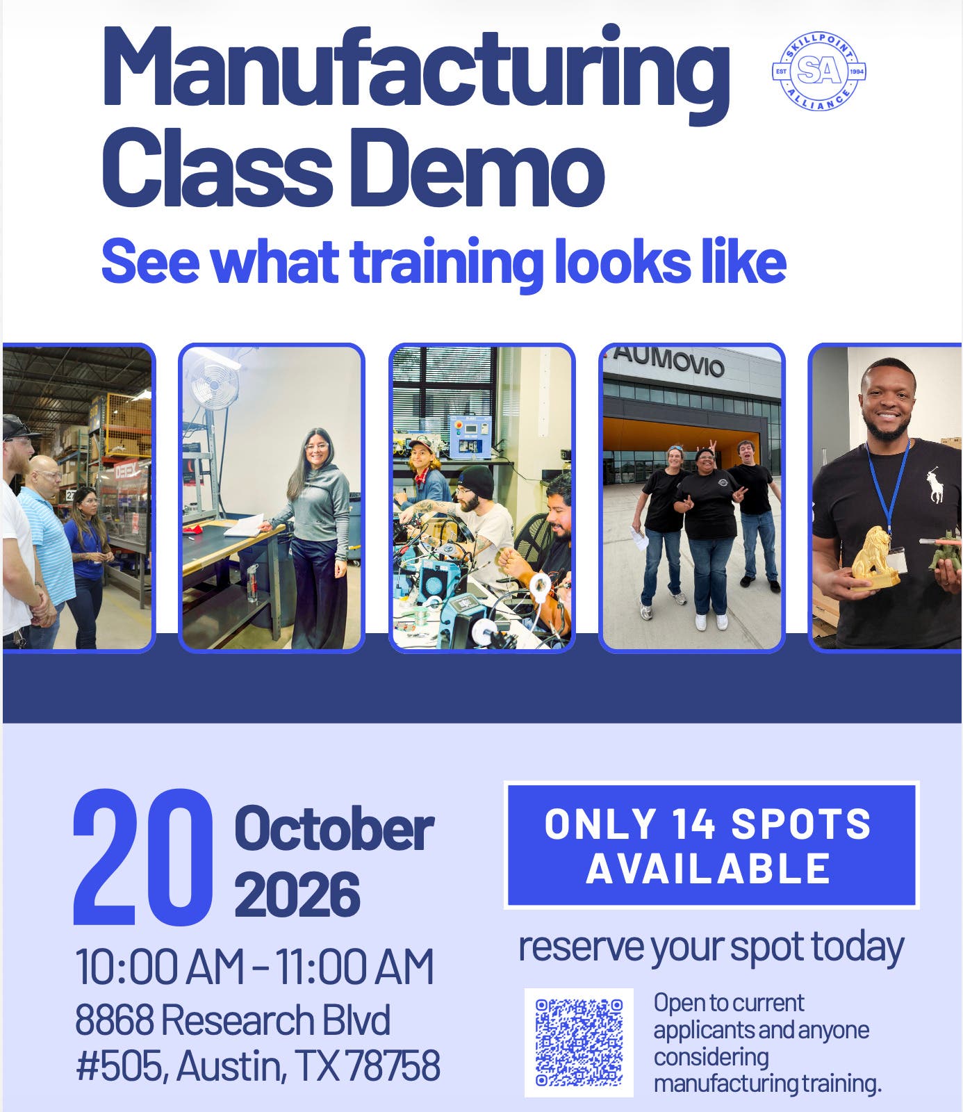 Manufacturing Class Demo: See What Training Looks Like