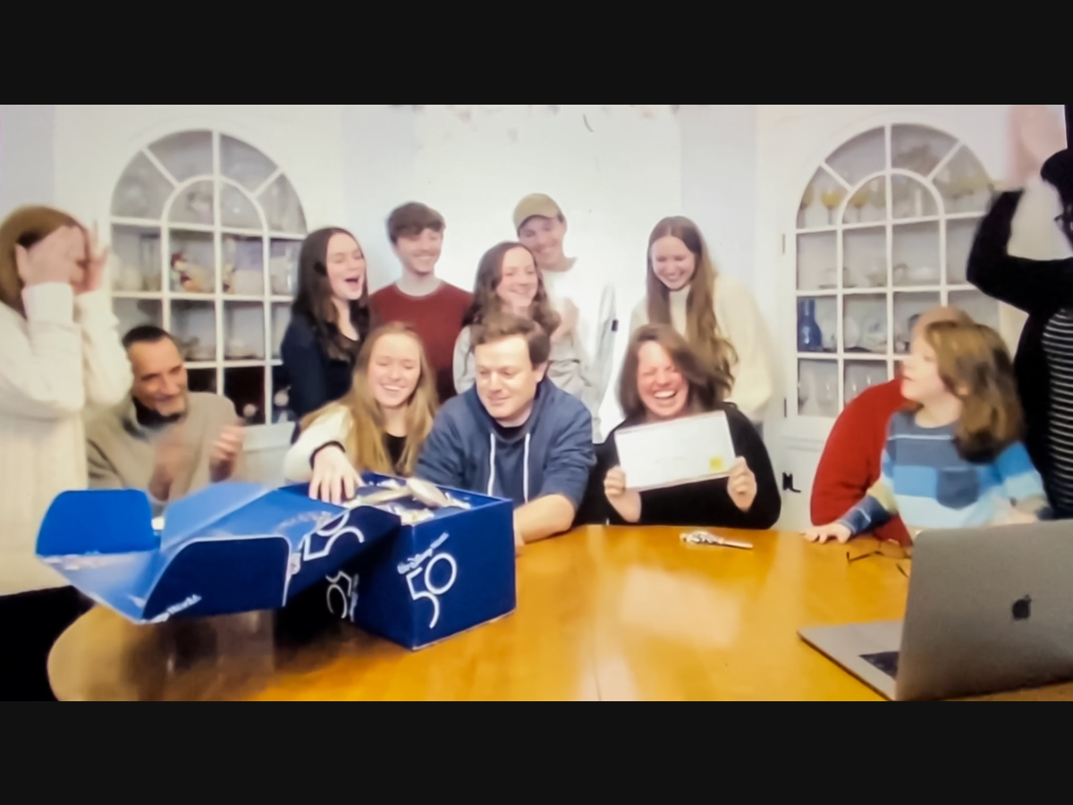 Jennifer Young, of Bayport, and her family were notified about winning the prize on a Zoom call in mid-January with representatives from Visit Orlando, Walt Disney World Resort and Spirit Airlines.