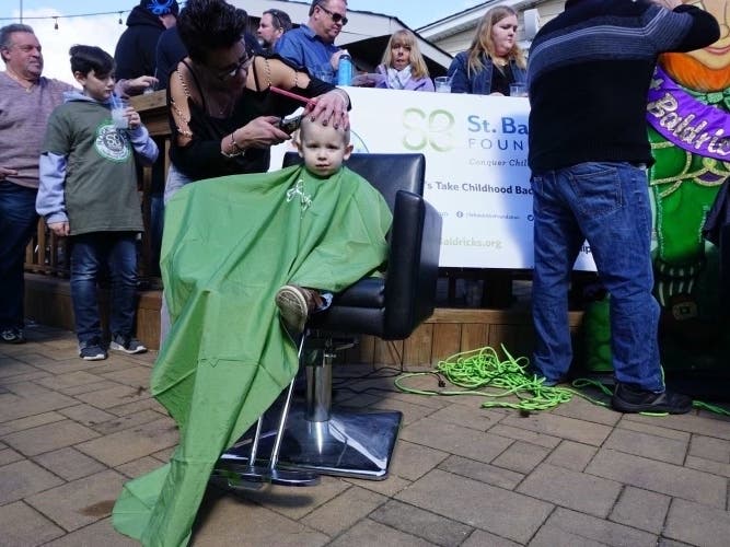 Momo's Too Sports Bar & Grill will host its annual shaving-of-the-heads fundraiser on Saturday.