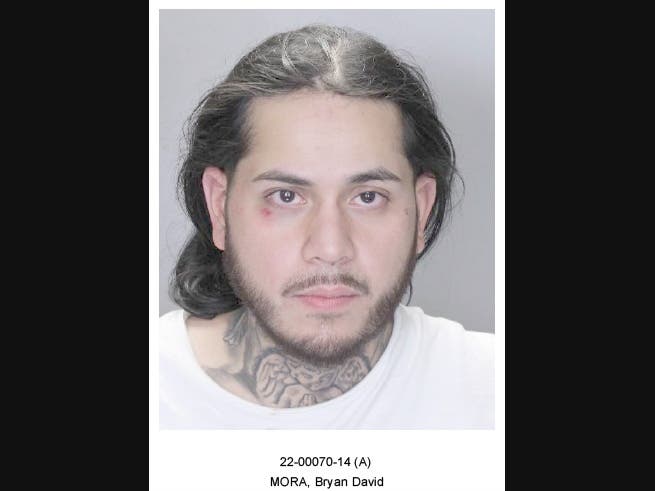 Bryan Mora, of Central Islip, was arrested and charged on Wednesday morning, deputies said.