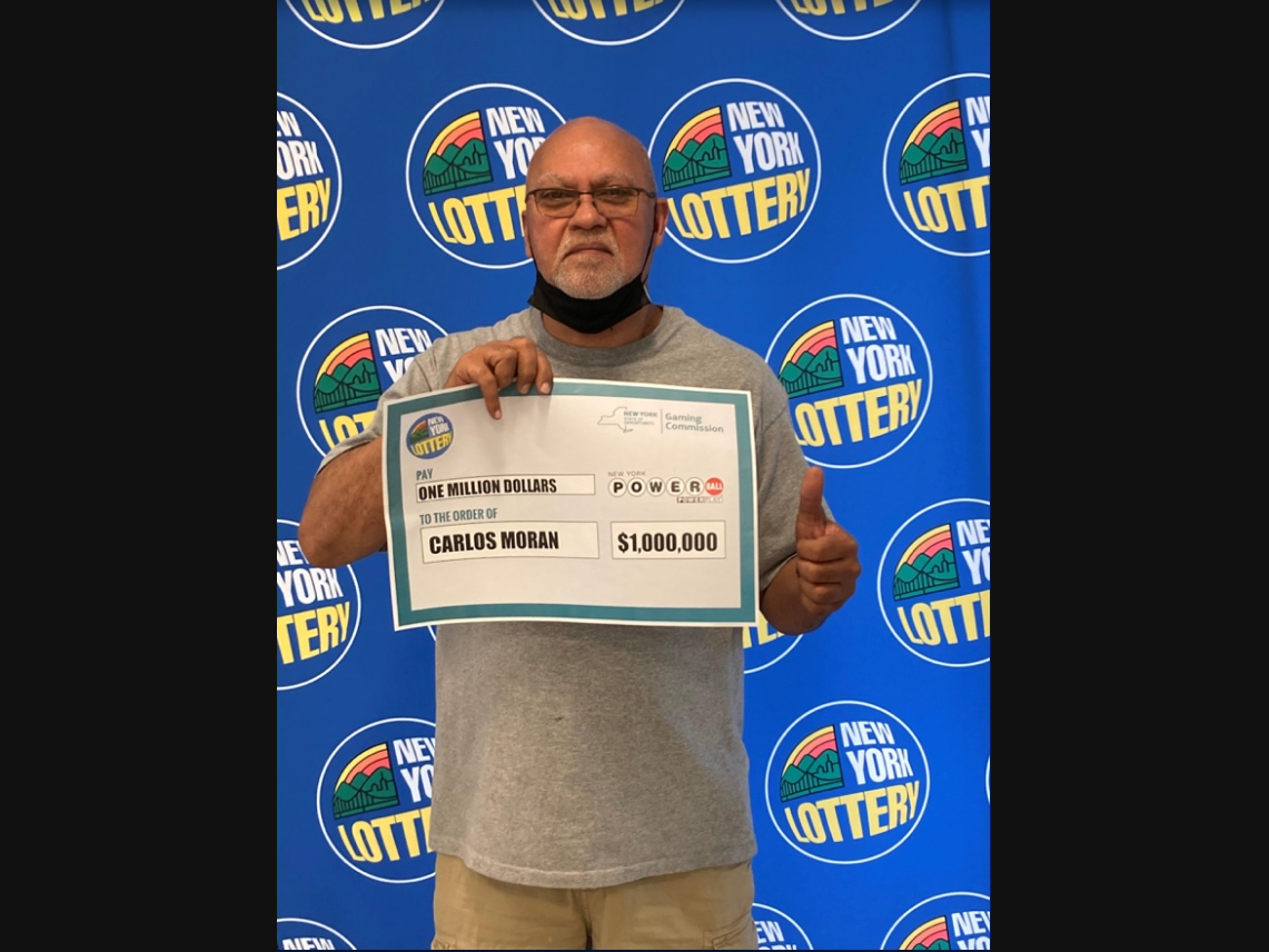 Carlos Moran, Jr. claimed his $1,000,000 prize after winning the June 13 drawing.