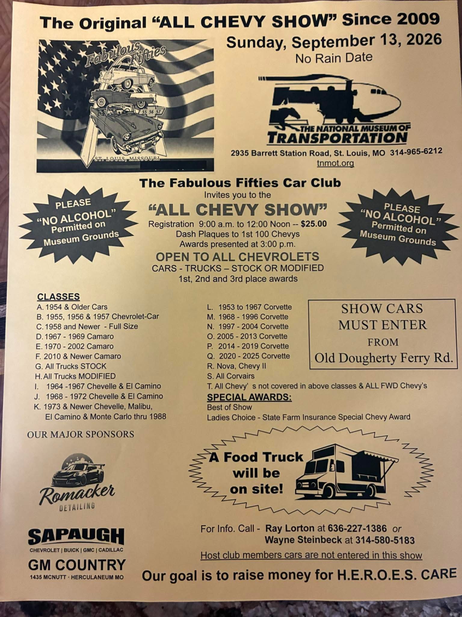 The Fabulous Fifties “All Chevy Show”!