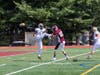 Robert Derkash blocks the punt for a first quarter safety.