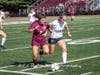 Emily Romeo battles down the sideline.