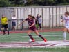 Ava Lekanides moves through the midfield.