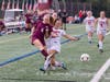 Kylie Brunning with the cross under pressure 