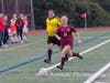 Senior Natalie Greiner carries the ball down the sideline