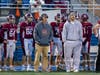 Coach Dave Ettinger flanked by the injured Jack Cascadden.