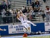 An acrobatic catch for Robert Votruba.