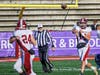 Senior Quarterback Luke Schmitt throws downfield